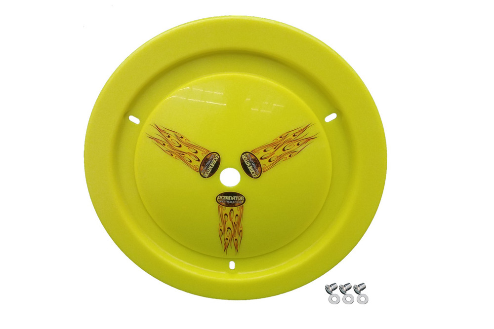 Dominator Race Products Wheel Cover Dzus-On Fluo Yellow 1012-D-Fye