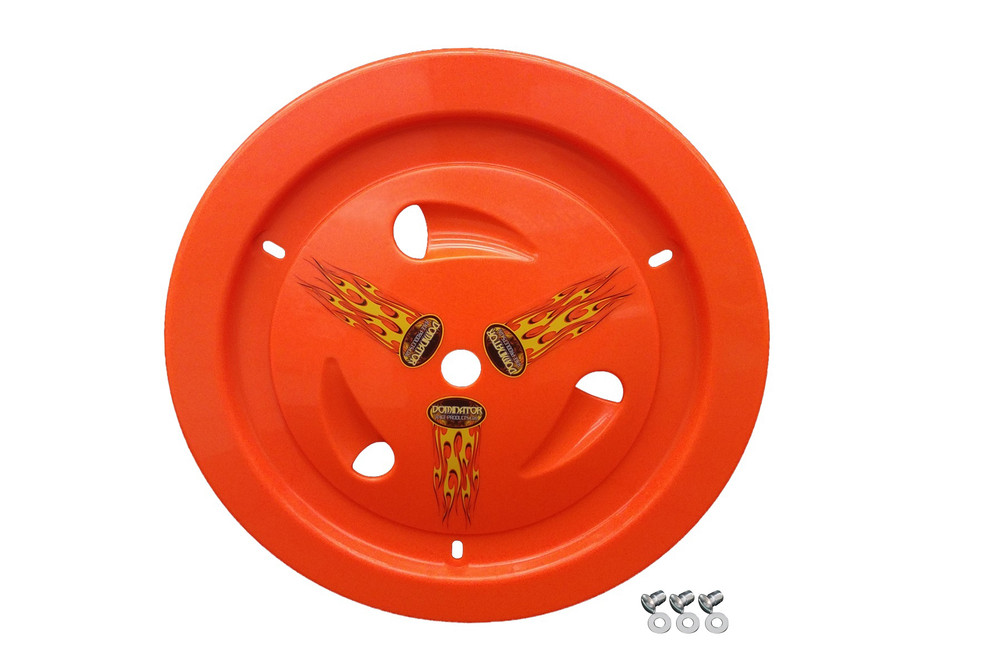 Dominator Race Products Wheel Cover Bolt-On Fluo Orange 1013-B-For
