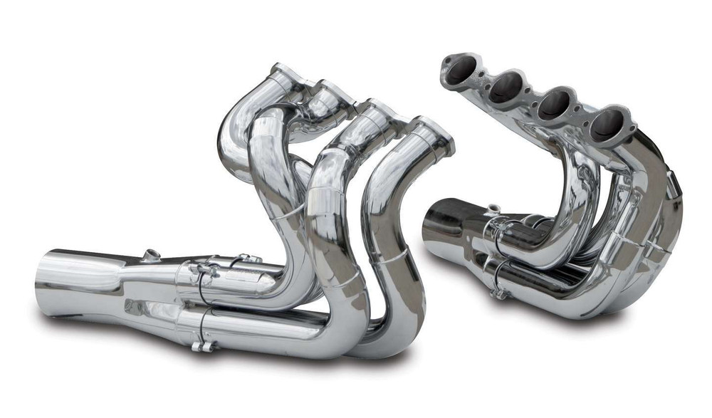 Dynatech BBC PS/Dragster Downswep Chrome w/Collector DTH750-96410