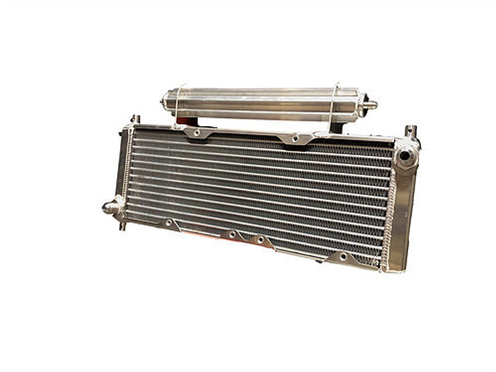 Fluidyne Performance Oil Cooler Legends 8-An Scoop And Brackets Db-30404-Leg Fluidyne Performance Oil Cooler Legends 8-An Scoop And Brackets Db-30404-Leg
