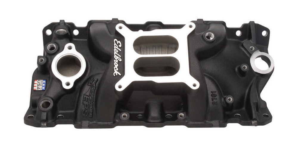Edelbrock SBC Performer EPS Manifold - Black EDE27013 Edelbrock SBC Performer EPS Manifold - Black EDE27013
