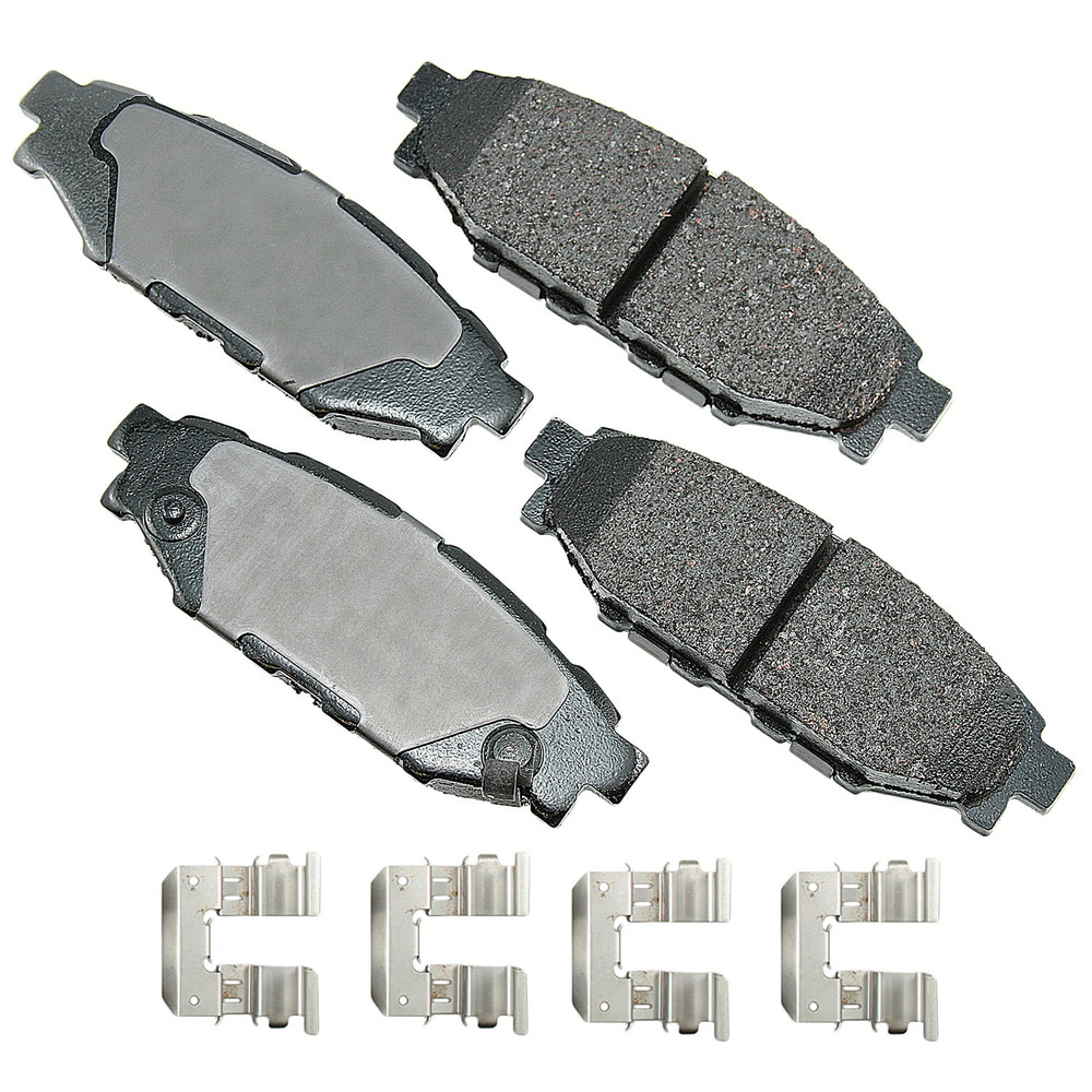Akebono Brake Corporation Proact Ultra-Premium Bra Ke Pads - Rear Act1114A
