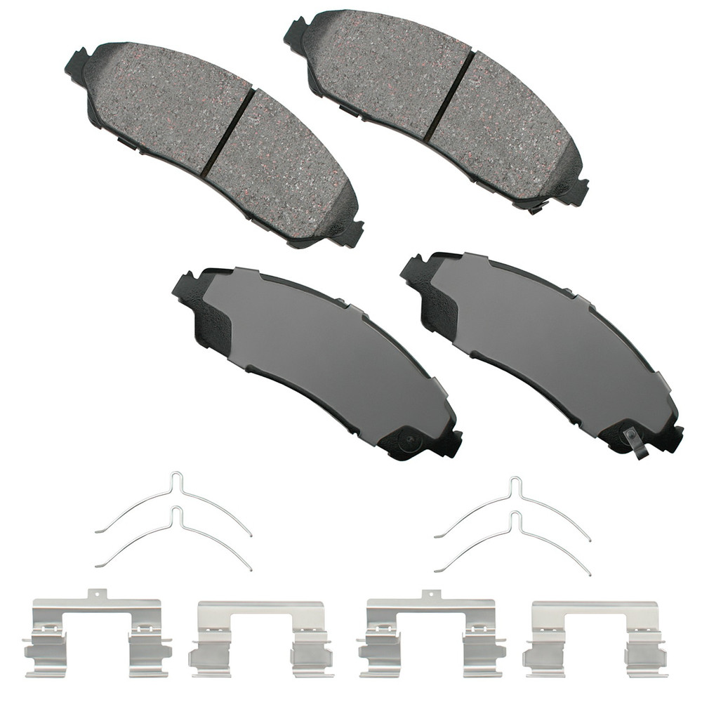 Akebono Brake Corporation Proact Ultra-Premium Bra Ke Pads - Front Act1280