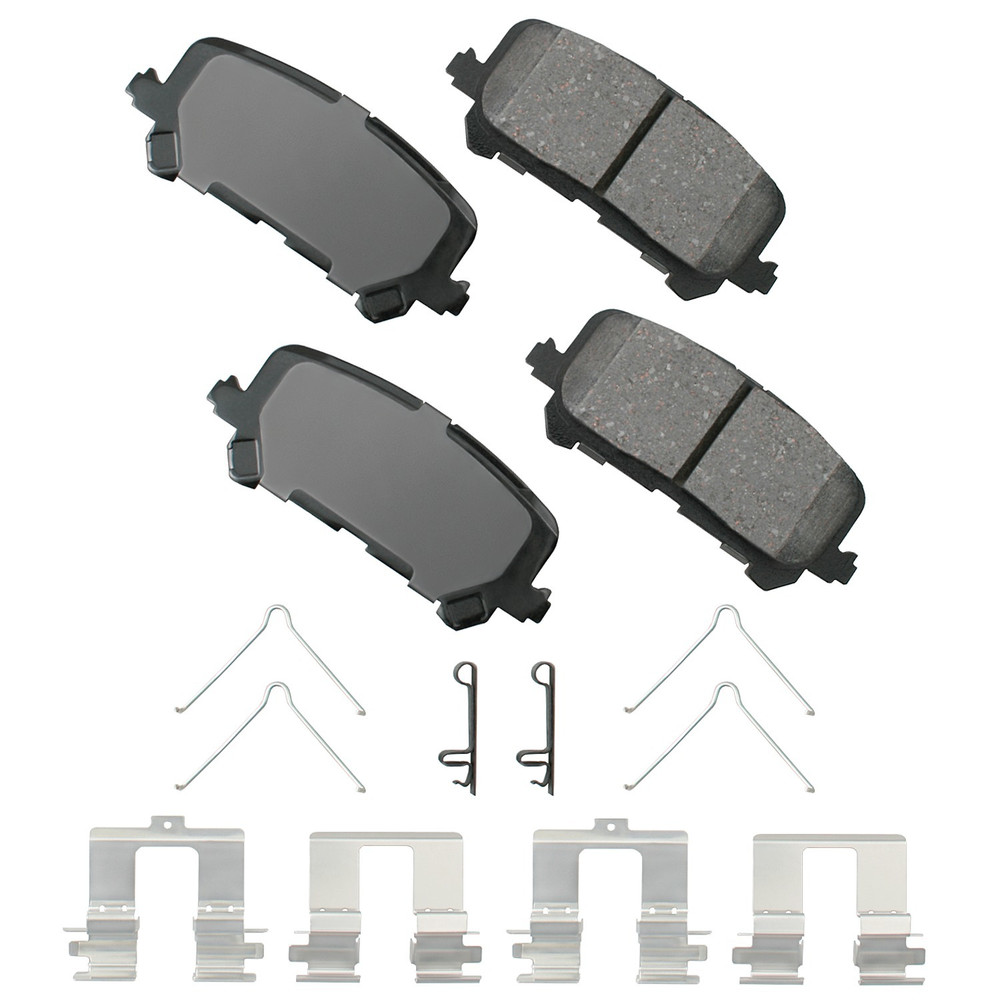 Akebono Brake Corporation Brake Pad Rear Acura Mdx 07-16 Honda Odyssey Act1281