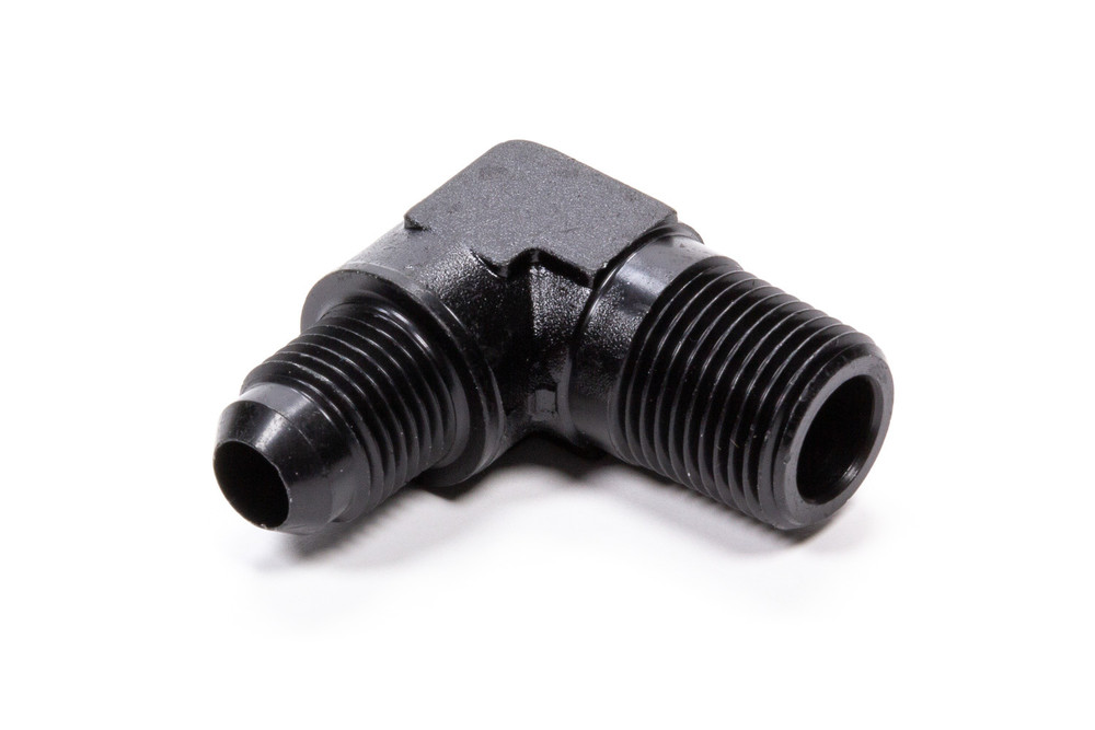 Fragola 90 Adapter Fitting #6 x 3/8 MPT Black FRG482266-BL
