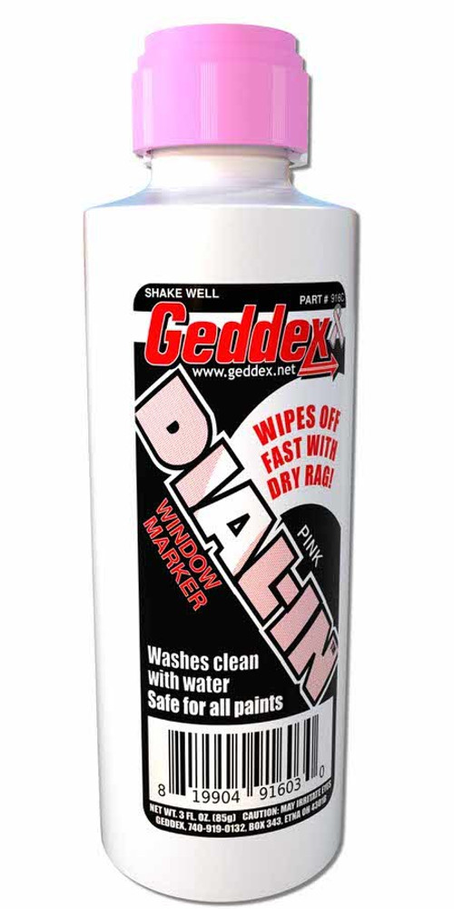 Geddex Dial-In Window Marker Pink 3oz Bottle GDX916C