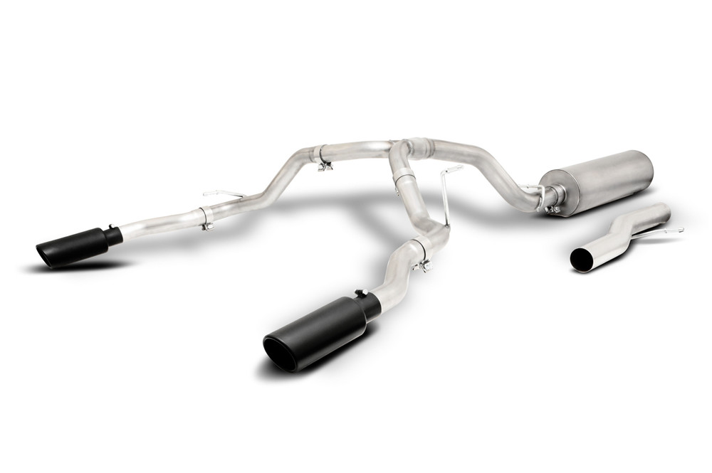 Gibson Exhaust Black Elite Cat-Back Dua L Split Exhaust System 65682B