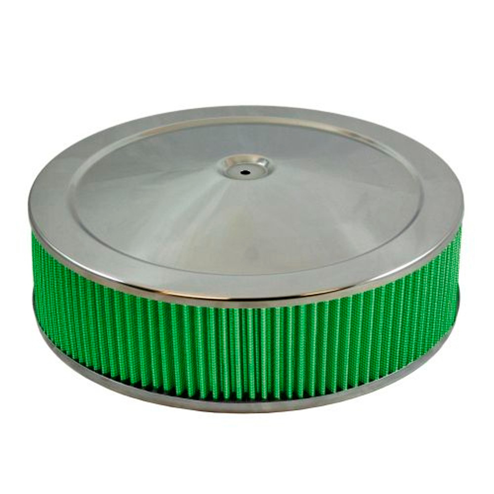 Green Filter Air Cleaner Assembly 14 x 4 Flat Base GRE2195