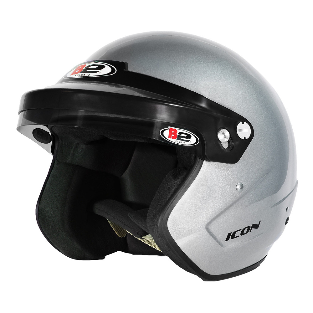 B2 Helmets - Old Helmet Icon Silver 60-61 Large SA20 HPT1530A23
