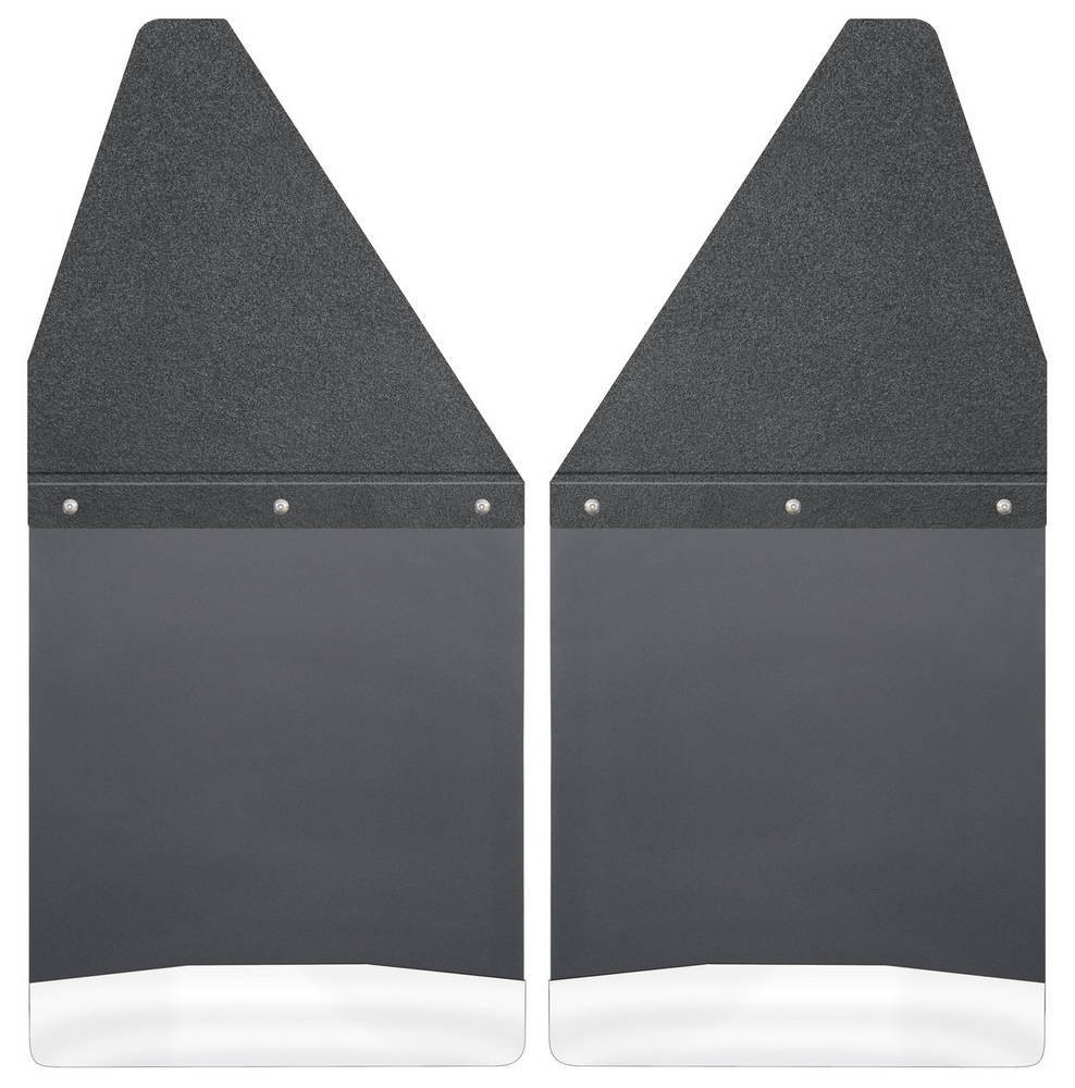 Husky Liners Kick Back Mud Flaps 12in Wide Black HSK17100