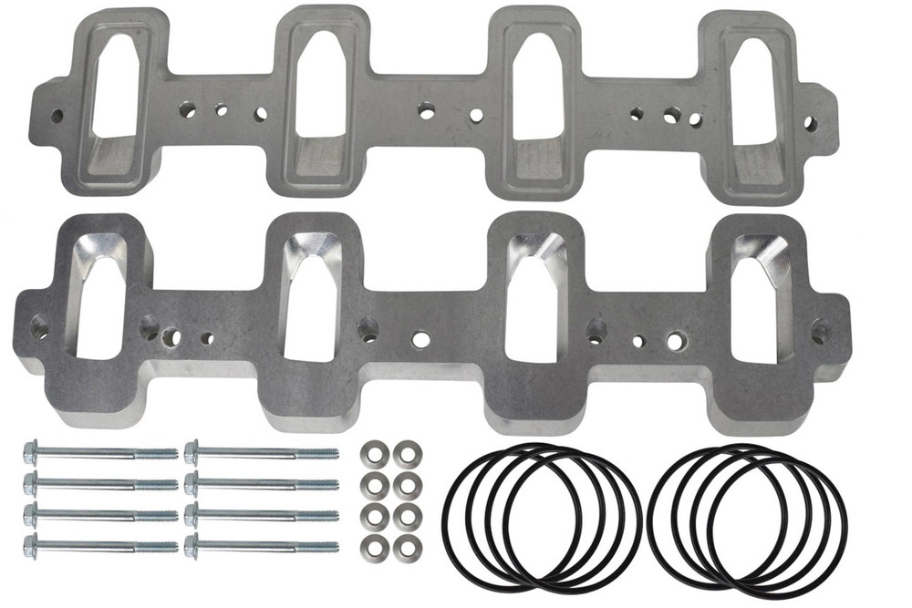 Ict Billet Intake Port Adapter Cath edral Head to LS3 ICT551316