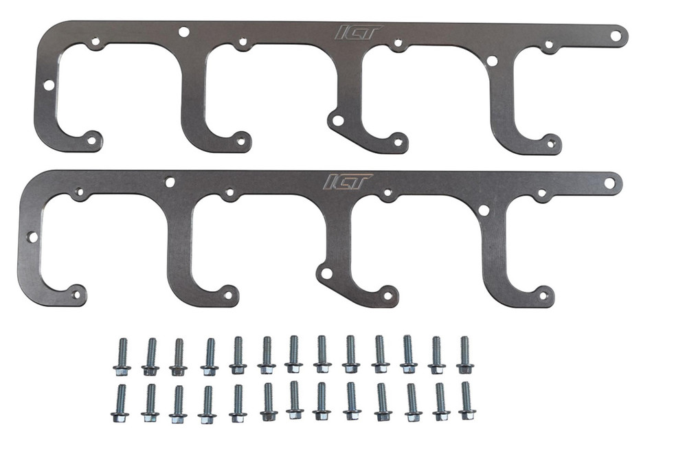 Ict Billet 5.3L LS Square Coil Brac kets Valve Cover Truck ICT551654 Ict Billet 5.3L LS Square Coil Brac kets Valve Cover Truck ICT551654