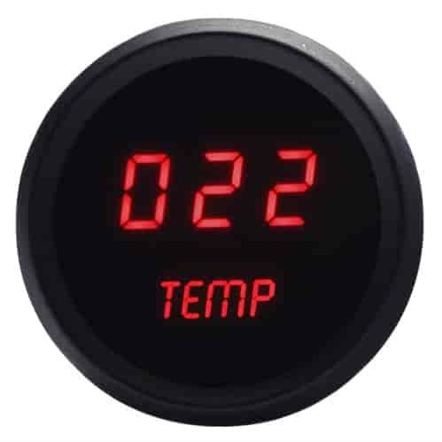 Intellitronix 2-1/16 LED Digital Water Temp Gauge 18-255 Degr ITLM9113R
