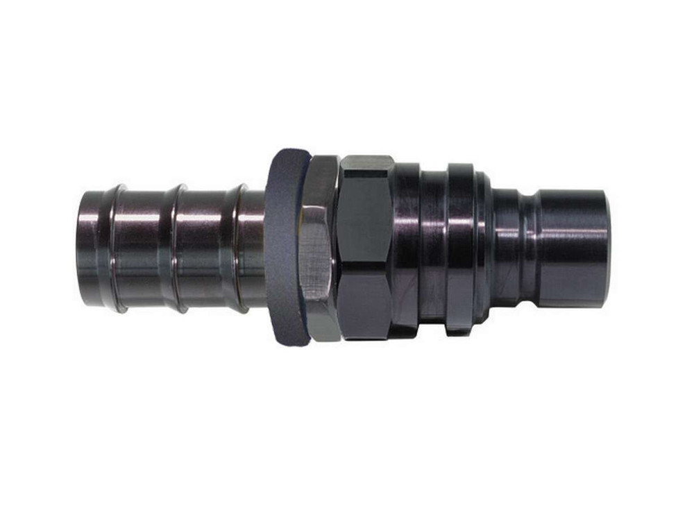Jiffy-tite Q/R #10 Male Push Lock Plug Valved Black JFT52510P