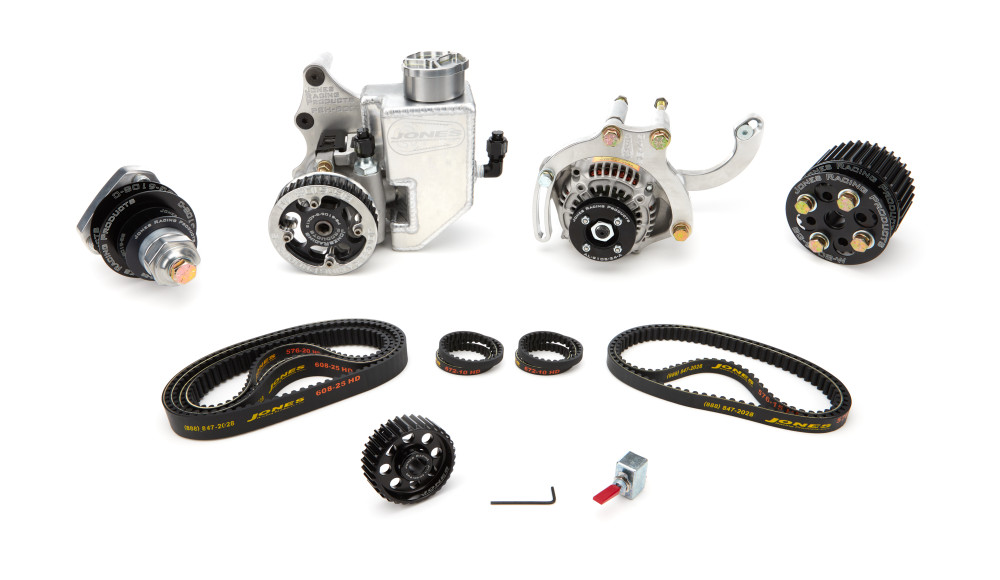 Jones Racing Products Belt Drive SBC Complete HTD WP / PS / ALT / OP JRP4-4698-R