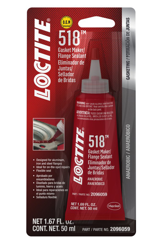 Loctite Gasket Maker 518 Anaerbc 50ml/1.69oz LOC2096059 Loctite Gasket Maker 518 Anaerbc 50ml/1.69oz LOC2096059