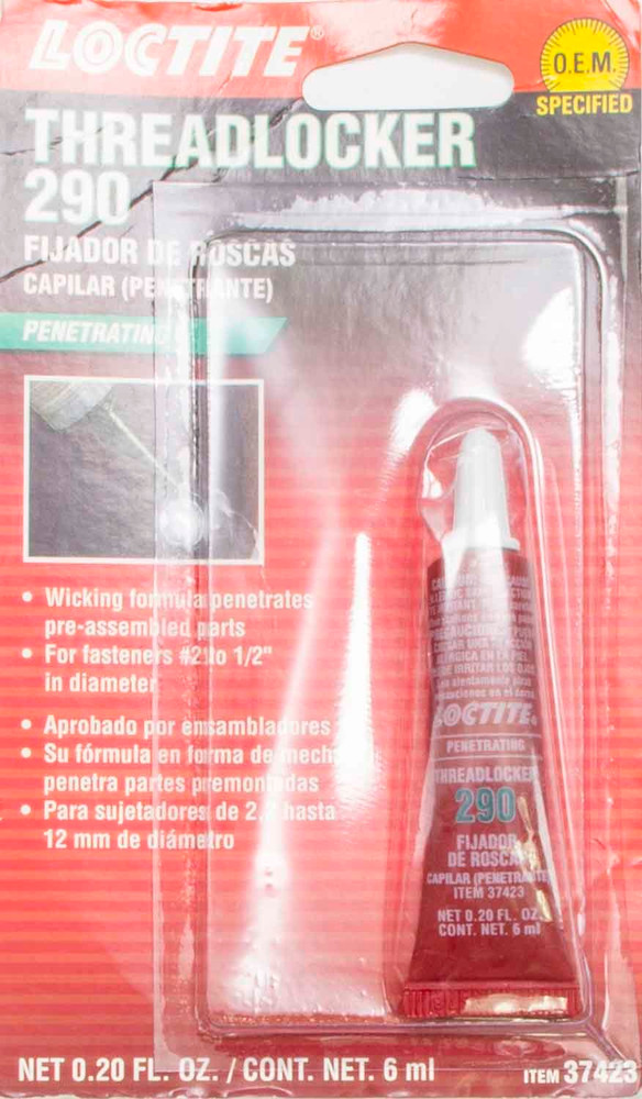 Loctite Threadlocker 290 Wicking Green 6ml/.20oz LOC37423 Loctite Threadlocker 290 Wicking Green 6ml/.20oz LOC37423