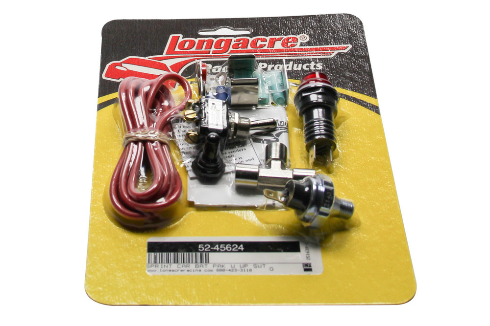 Longacre Battery Pack For Sprint Car Weatherproof Switch LON52-45624