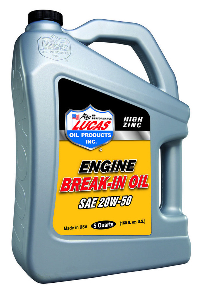 Lucas Oil SAE 20W50 Break-In Oil 5 Qt Bottle LUC10636 Lucas Oil SAE 20W50 Break-In Oil 5 Qt Bottle LUC10636