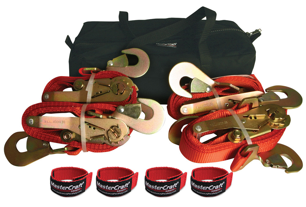 Mastercraft Ratchet Straps Vehicle Tie Down Kit MAS400022