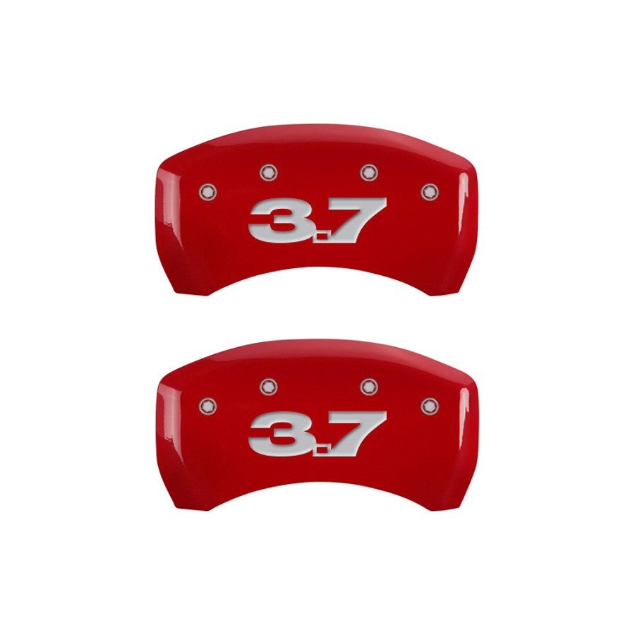 Mgp Caliper Cover 10-14 Mustang Base Caliper Covers Red MGP10198SM37RD