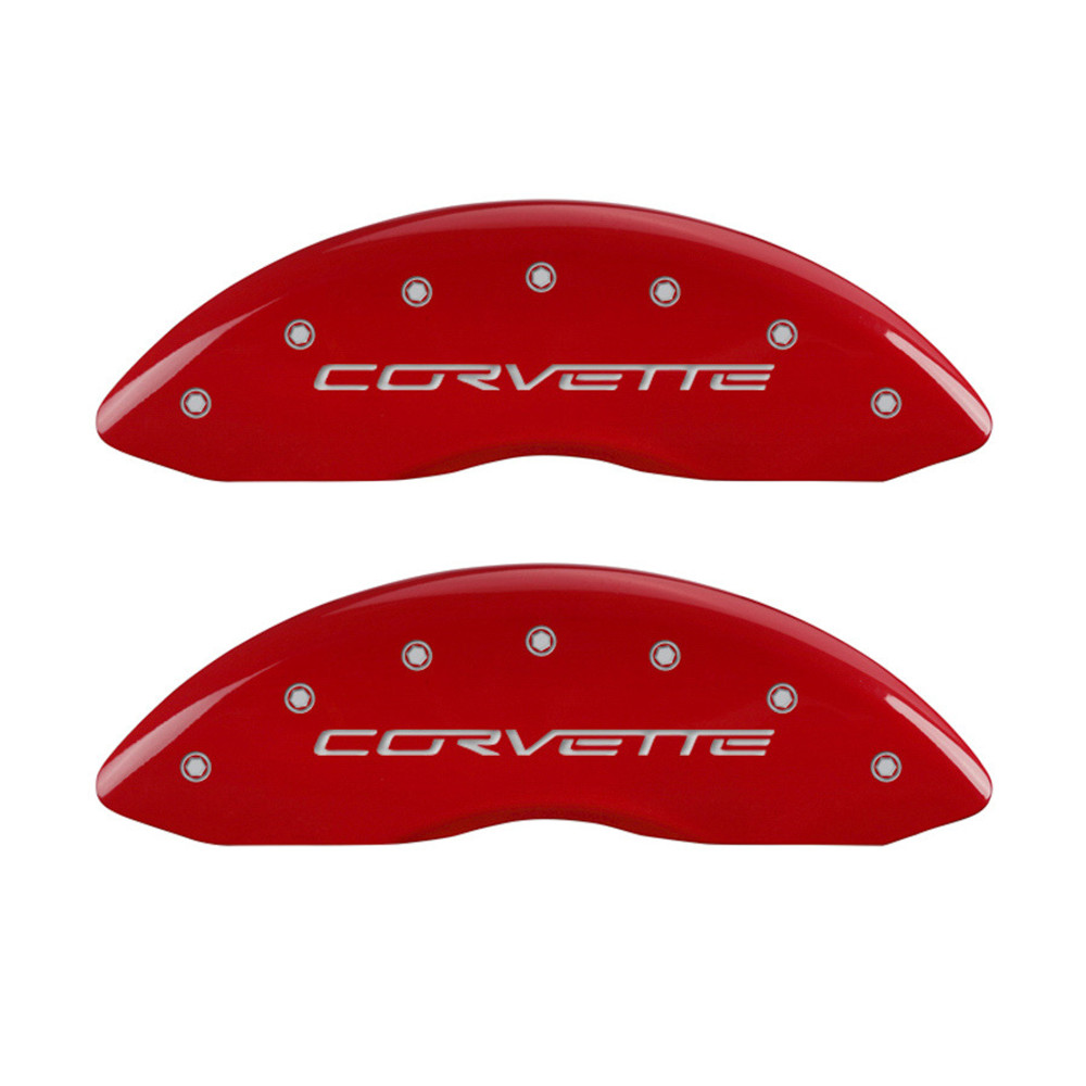 Mgp Caliper Cover 08-13 Corvette Caliper Covers Red MGP13083SCV6RD