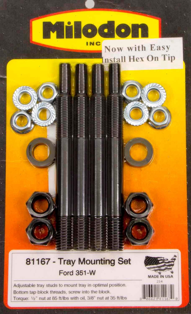 Milodon Ford 351W Windage Tray Installation Kit MIL81167 Milodon Ford 351W Windage Tray Installation Kit MIL81167