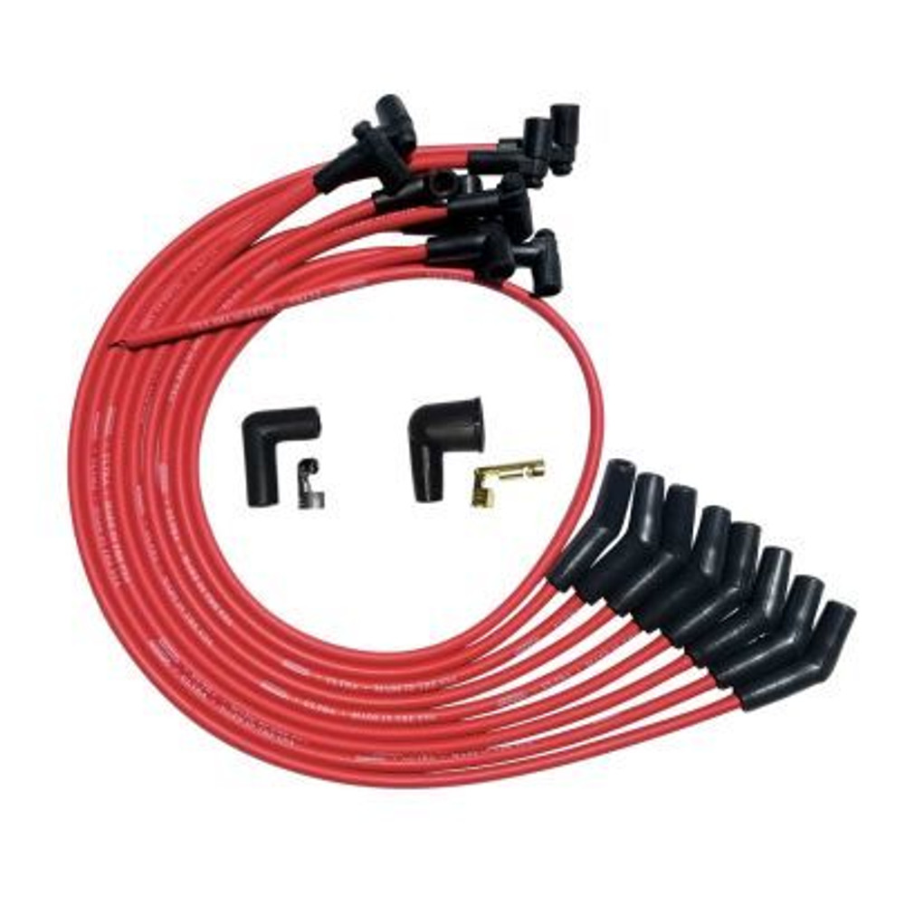Moroso Ultra Plug Wire Set SBC Over V/C Red MOR52027