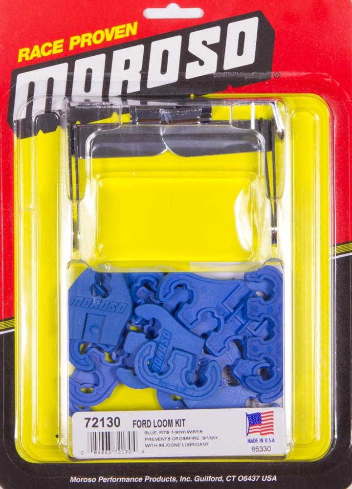 Moroso SBF Spark Plug Wire Loom Kit - Blue MOR72130