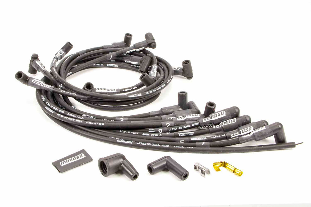 Moroso Ultra 40 Plug Wire Set - Black MOR73709