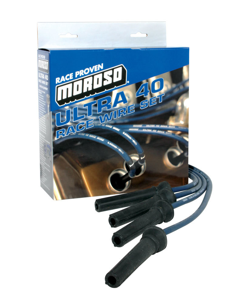 Moroso Ultra 40 Plug Wire Set - Blue MOR73813 Moroso Ultra 40 Plug Wire Set - Blue MOR73813