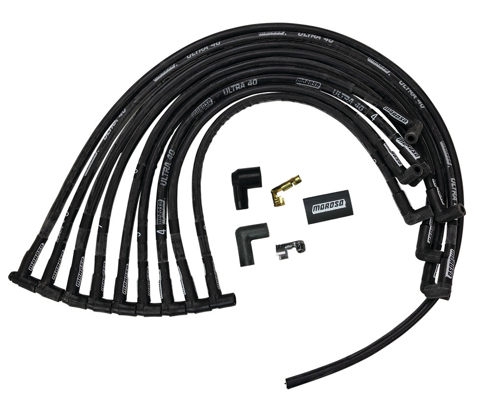 Moroso Ultra 40 Plug Wire Set SBC w/Jesel Front Drive MOR73842