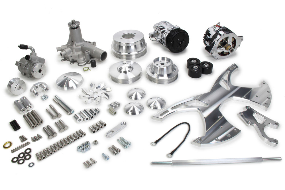 March Performance Olds 350-455 Alt/Ac/Ps Style Track Pulley Kit 16030