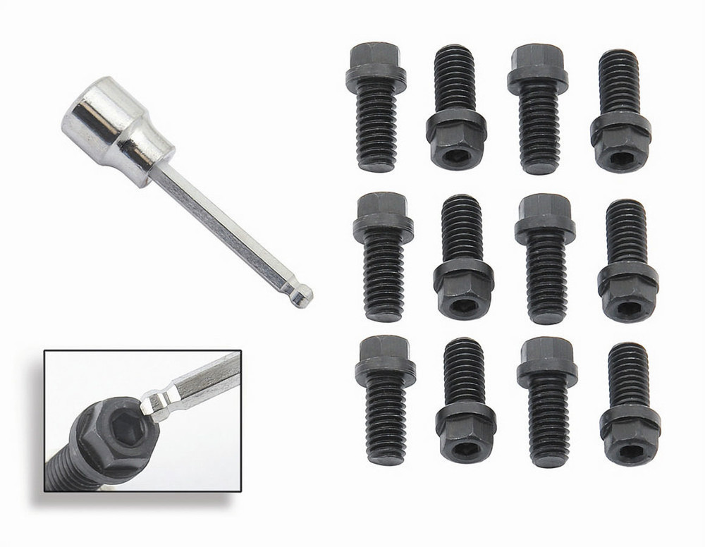 Mr. Gasket 3/8-16 x 3/4 Header Bolt Set (12) Combo Hex & Soc MRG3420G