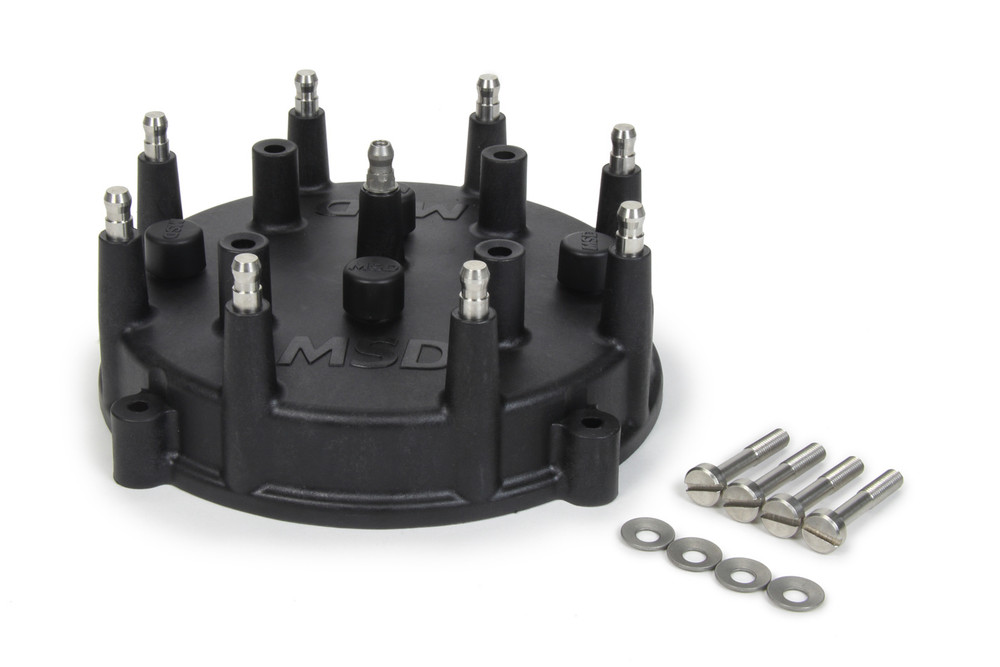 Msd Ignition Replacement Cap Black MSD74083
