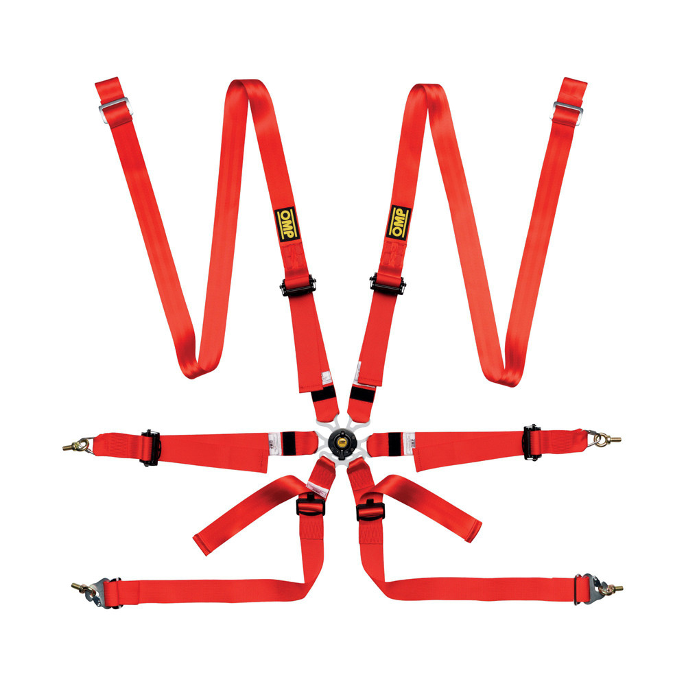 Omp Racing, Inc. ONE 2 Harness Red Pull Up And Down Clip In OMPDA0202VHSLUD061 Omp Racing, Inc. ONE 2 Harness Red Pull Up And Down Clip In OMPDA0202VHSLUD061