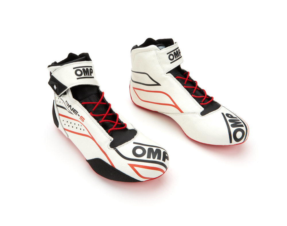 Omp Racing, Inc. One-S Shoes White Red And Black 45 FIA 8856-20 OMPIC0-0822-A01-020-45