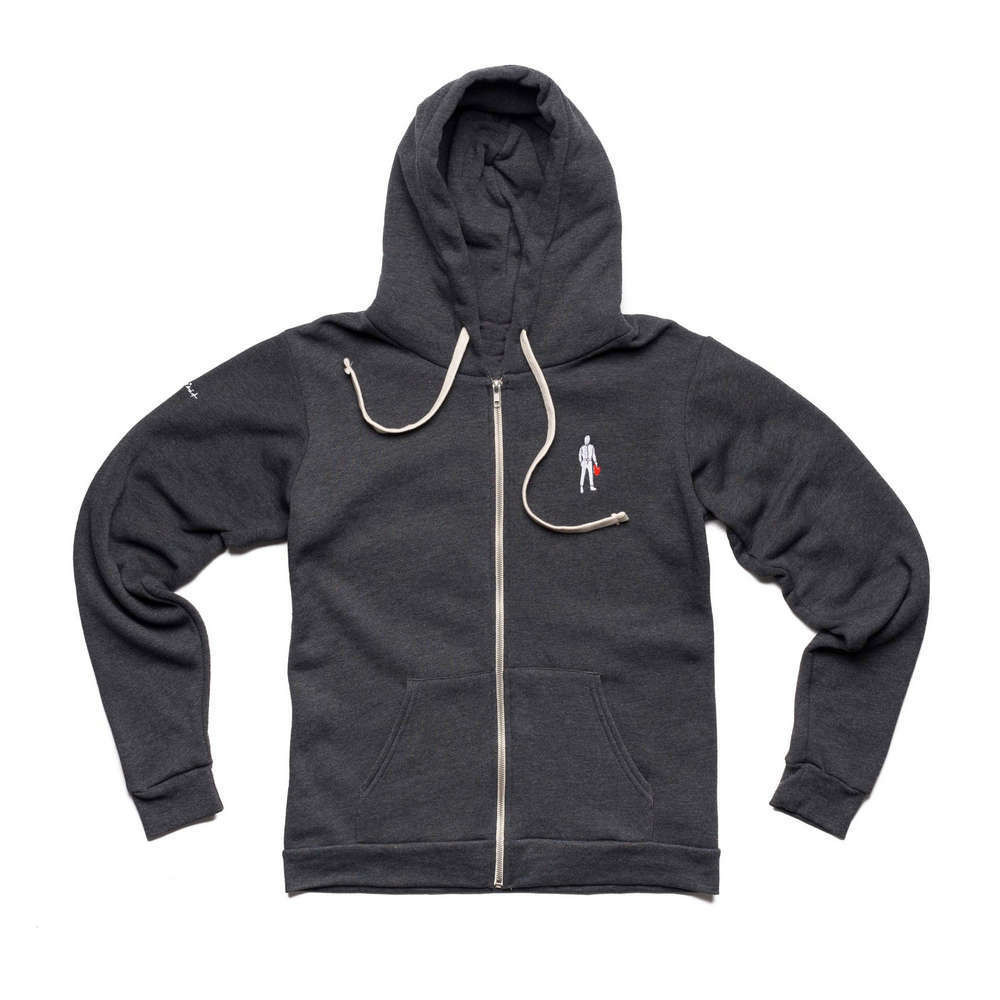 Omp Racing, Inc. Full Zip Hoodie Driver Icon Dk Grey Xl Rshp003082-Xl
