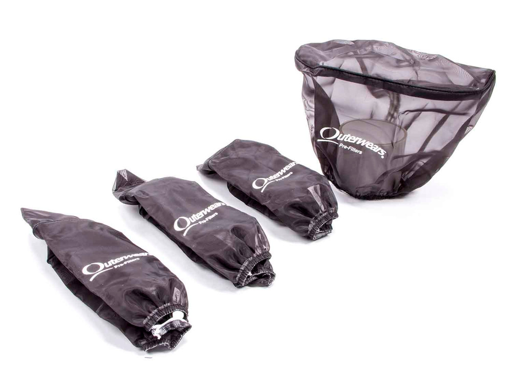 Outerwears Pre Filter Black 4 Pack 10-1195-01