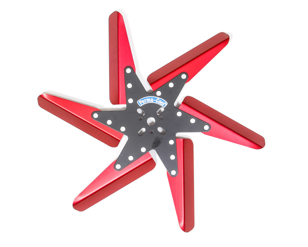 Perma-cool Flex Fan Aluminum 18in Black Center/Red Blades PRM83182