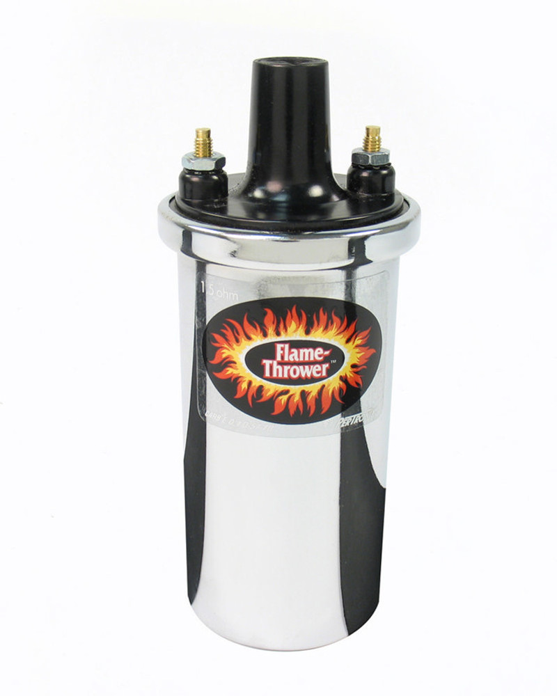 Pertronix Ignition Flame-Thrower Coil - Chrome Oil Filled 1.5ohm PRT40001