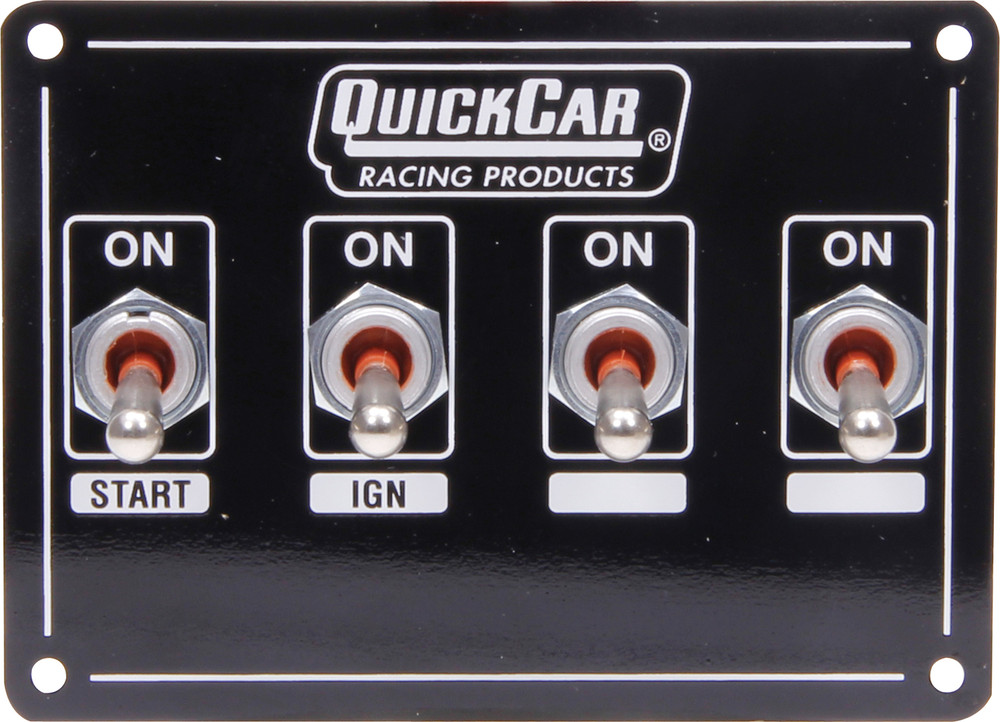Quickcar Racing Products Ignition Panel Extreme 4 Switch w/ Pigtail QRP50-740 Quickcar Racing Products Ignition Panel Extreme 4 Switch w/ Pigtail QRP50-740