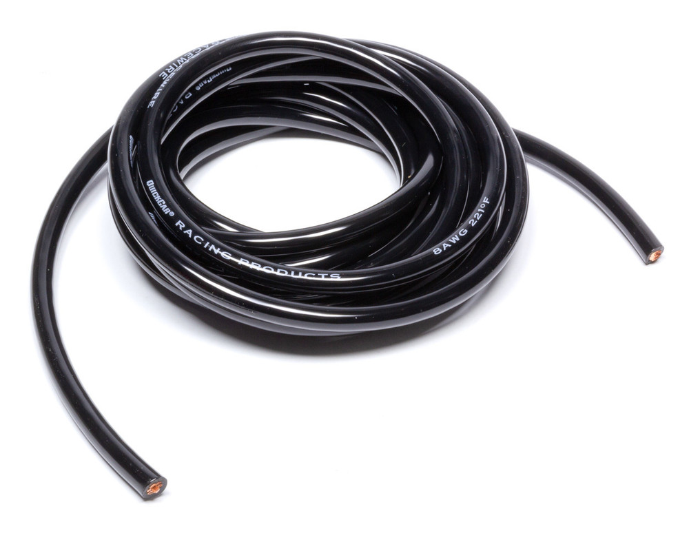 Quickcar Racing Products Wire 8 Gauge Black 10ft QRP57-2501