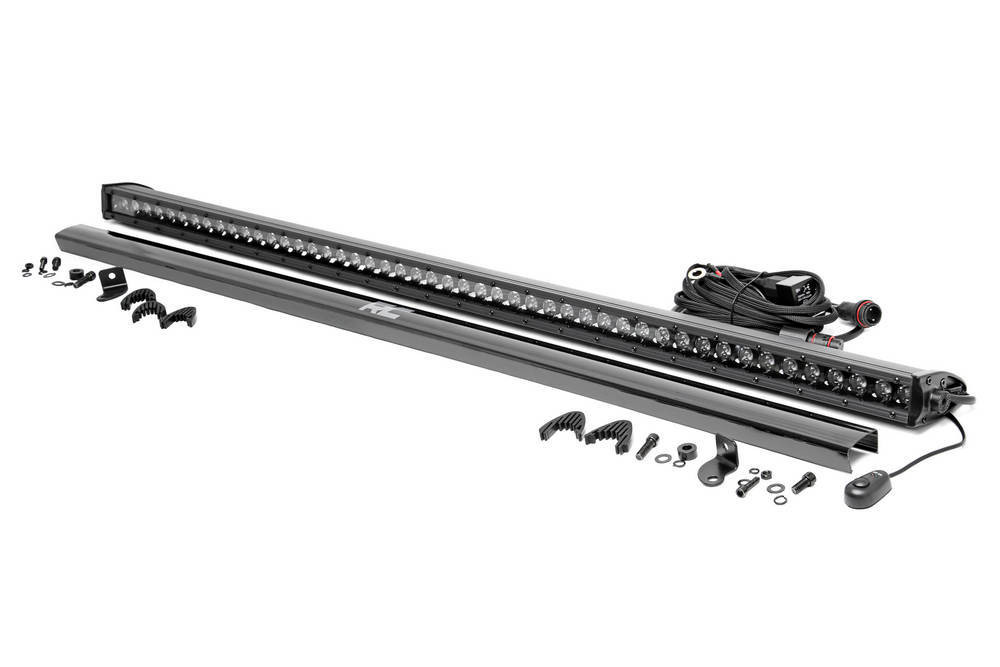 Rough Country 50in LED Light Bar Black Single Row RCS70750BL