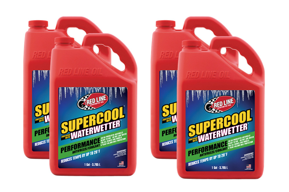 Redline Oil Supercool Performance Coolant Case 4x1 Gallon RED81255