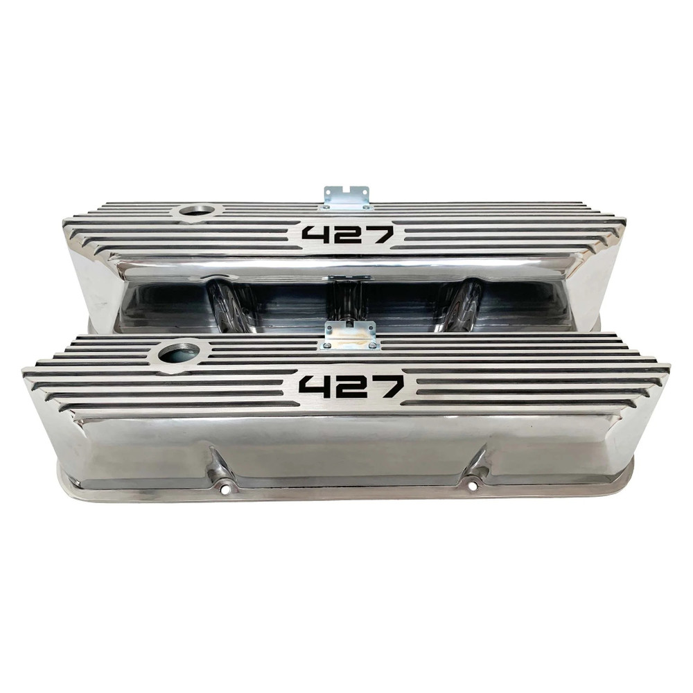 Racing Power Co-packaged Valve Covers Aluminum Tall Ford 427 CID Logo RPCR7682 Racing Power Co-packaged Valve Covers Aluminum Tall Ford 427 CID Logo RPCR7682