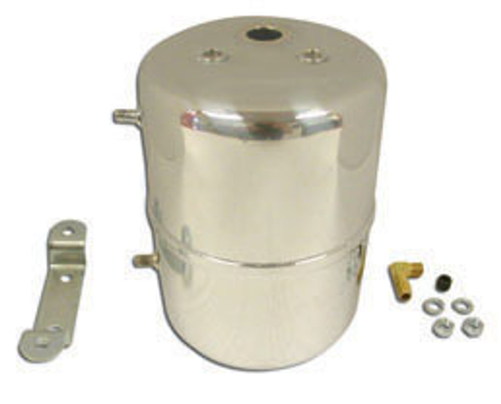 Racing Power Co-Packaged Chrome Steel Vacuum Sys Tem Reservoir Tank R9971 Racing Power Co-Packaged Chrome Steel Vacuum Sys Tem Reservoir Tank R9971