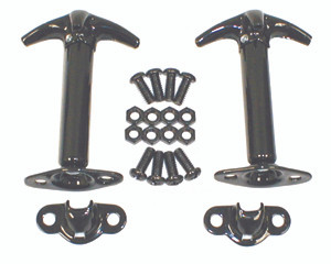 Rugged Ridge Hood Catch Kit  Black 4 1-95 Jeep CJ/Wrangler YJ RUG11210.01