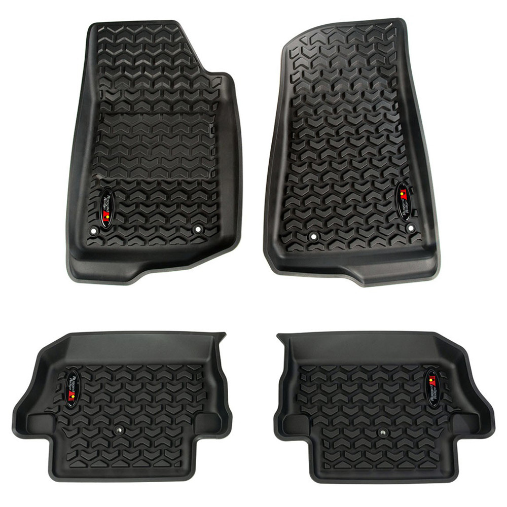 Rugged Ridge Front & Rear Floor Liner 18-   Jeep Wrangler JL RUG12987.43