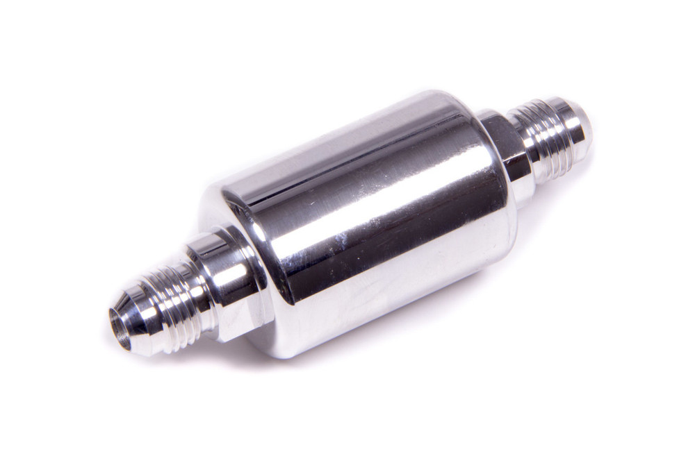 Russell #6 Aluminum Fuel Filter Polished 3in x 1-1/4in RUS650140